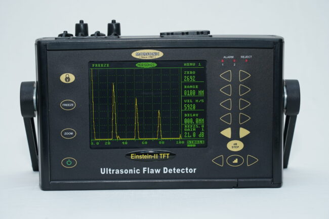 Operating principle of ultrasonic flaw detectors Einstein-II DGS Ultrasonic Flaw Detector